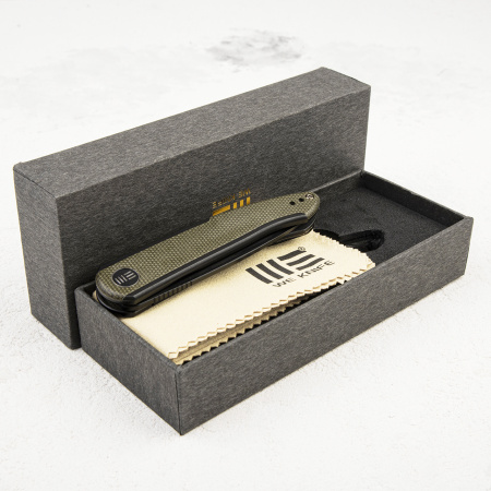 Нож WE Knife Smooth Sentinel, 20CV, Titanium Black/Micarta Green Нож WE Knife Smooth Sentinel, 20CV, Titanium Black/Micarta Green - купить в интернет-магазине Blademan